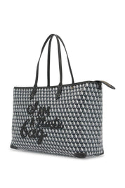 Anya Hindmarch I Am A Plastic Bag Zipped Motif Tote Bag   Grey