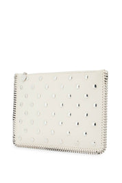 Stella Mc Cartney Falabella Studded Pouch With   Neutral