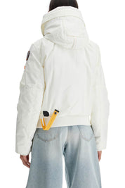 Parajumpers Gobi Bomber Jacket In Oxford Nylon   White