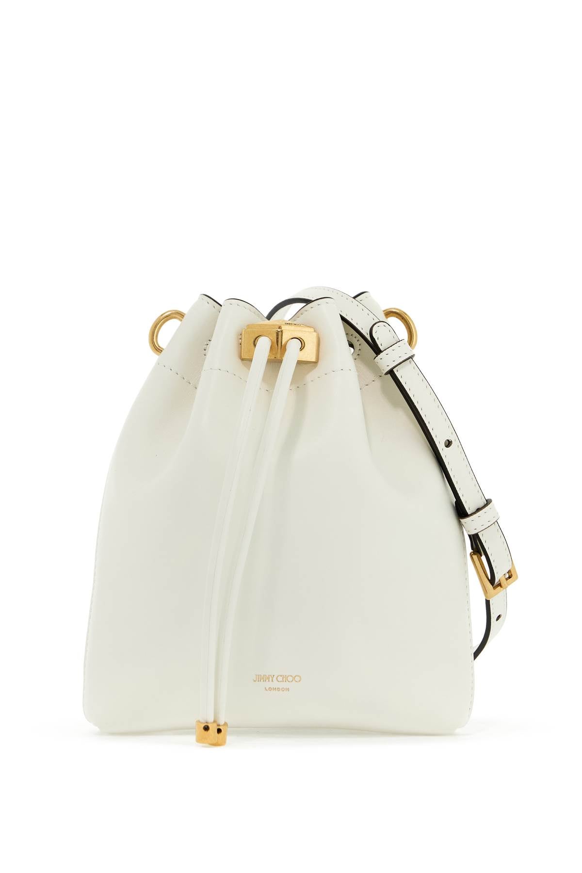 Jimmy Choo "bon Bon Bucket N/S Shoulder Bagreplace With Double Quote   White