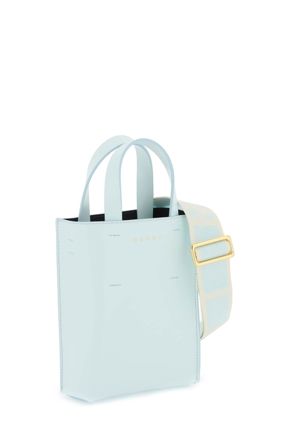 Marni Nano Museo Tote Bag   Light Blue