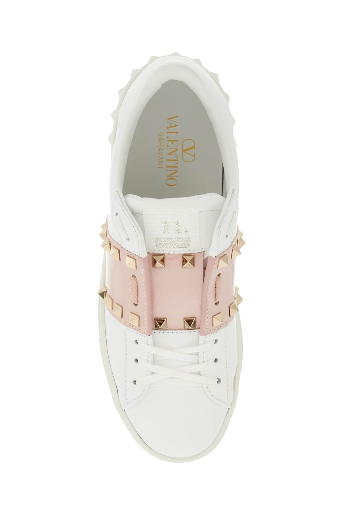 Valentino Garavani Open Rockstud Untitled Sneakers   White