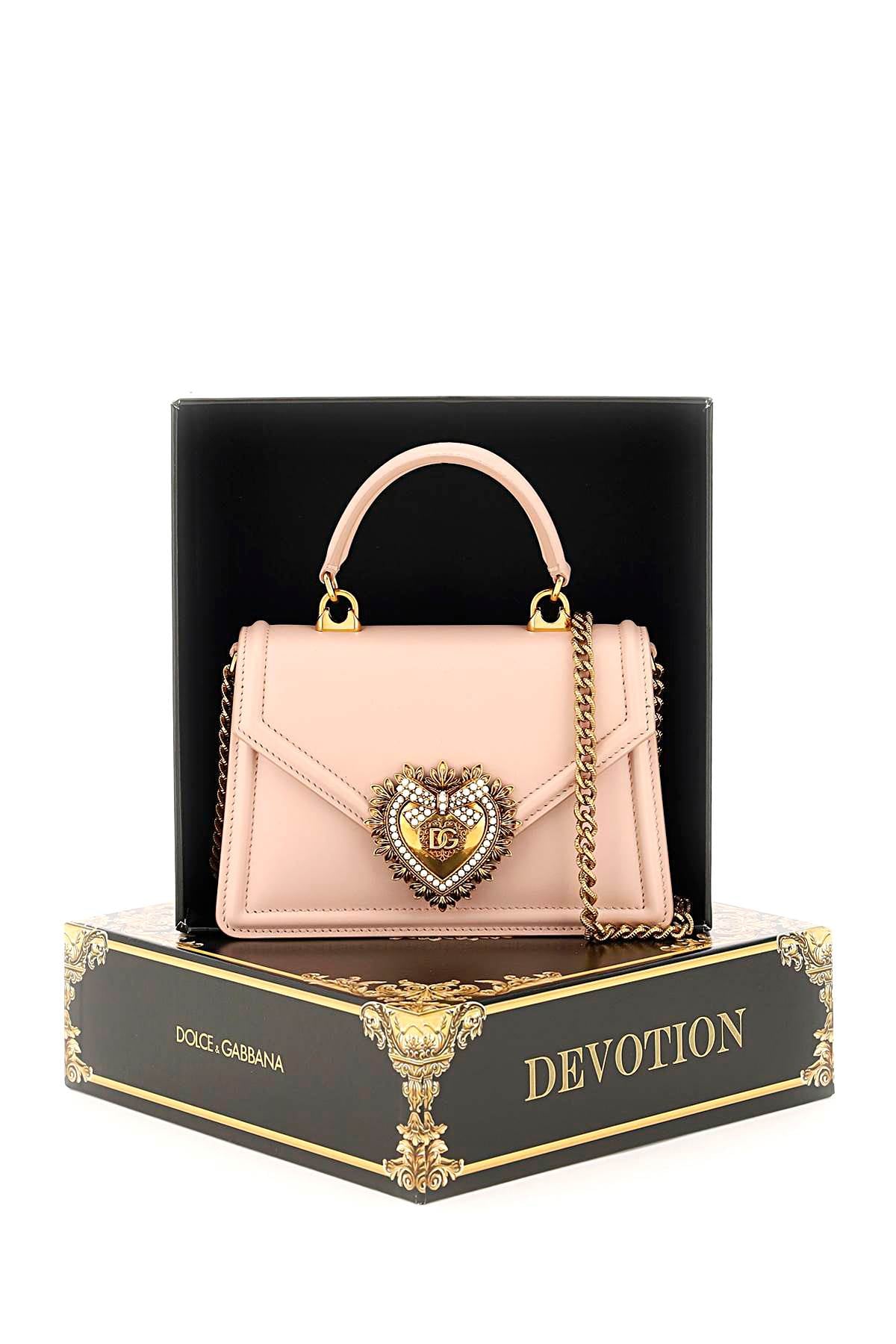 Dolce & Gabbana Devotion Small Handbag   Pink