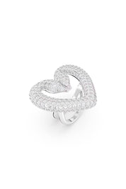 Swarovski 'Una' Cocktail Ring   Silver