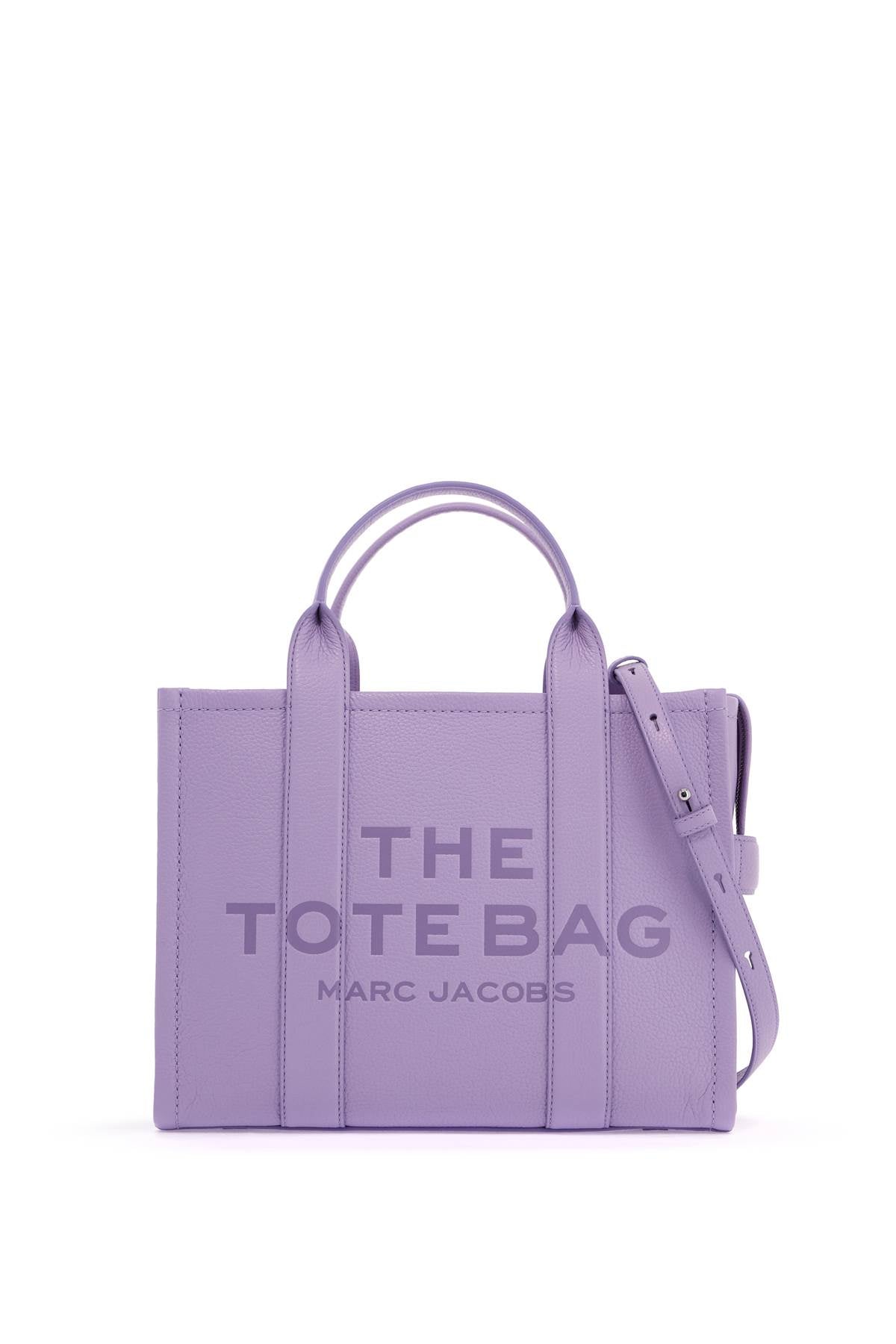 Marc Jacobs The Leather Medium Tote Bag   Purple