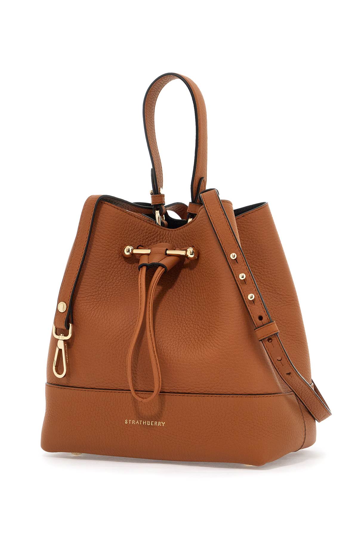 Strathberry Osette Bucket Bag   Brown