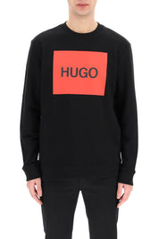 Hugo Duragol Logo Box Sweatshirt   Black