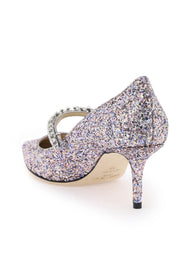 Jimmy Choo Bing 65 Pumps With Glitter And Crystals   Pink