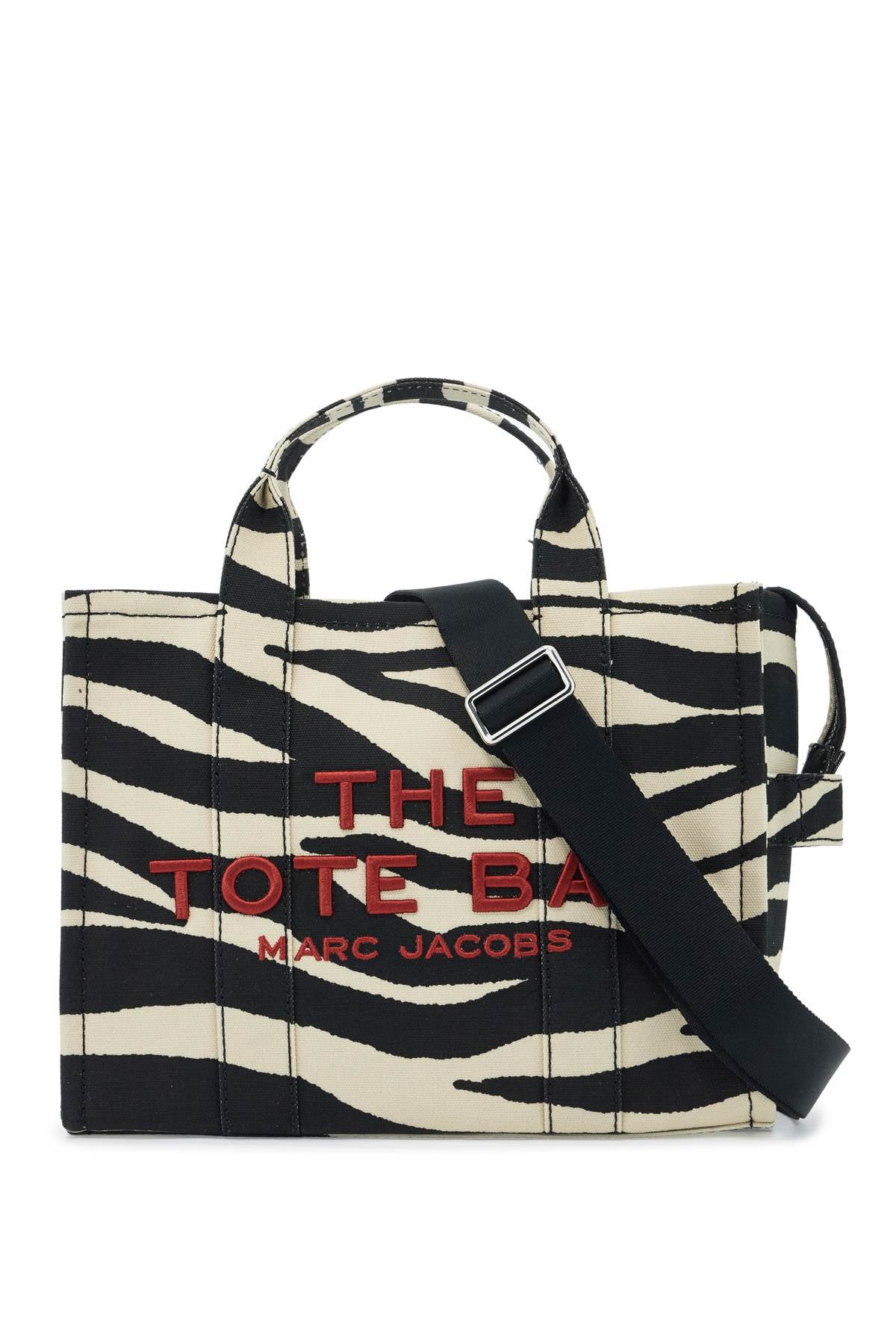 Marc Jacobs The Zebra Canvas Medium Tote Bag     Neutral