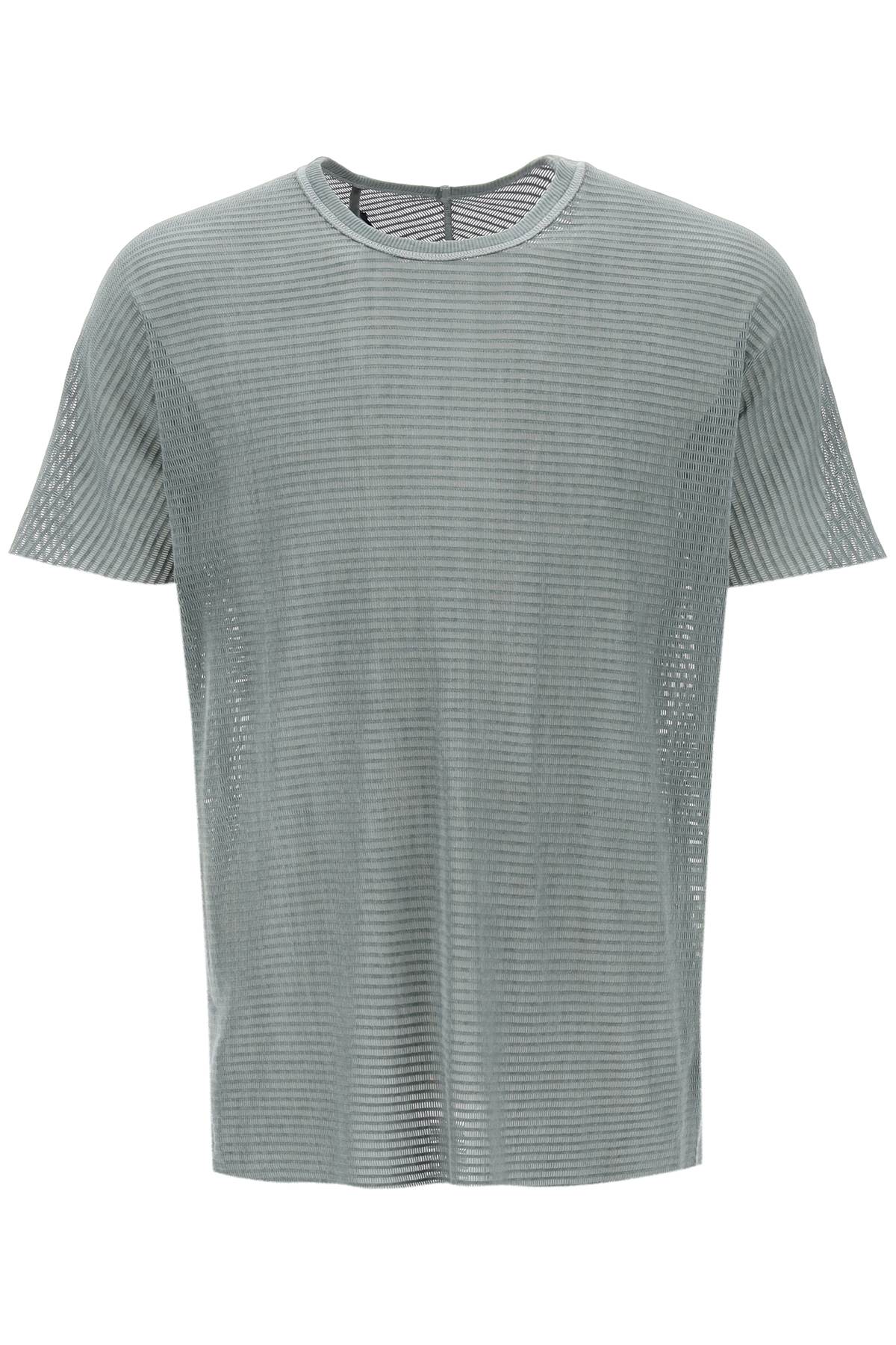 Boris Bidjan Saberi Cotton Perforated T Shirt   Green