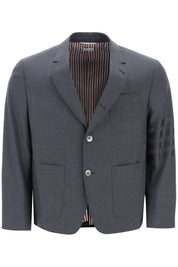 Thom Browne 4 Bar Jacket In Light Wool   Grey