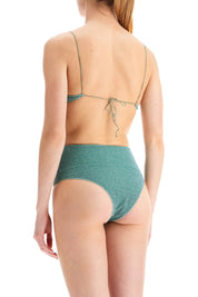 Oséree High Waisted Lumière Bikini Set   Green