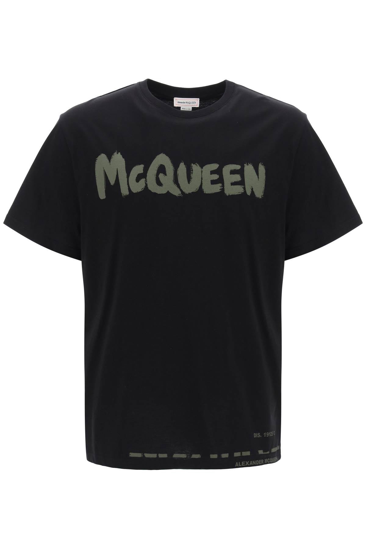 Alexander Mcqueen Mcqueen Graffiti T Shirt   Black