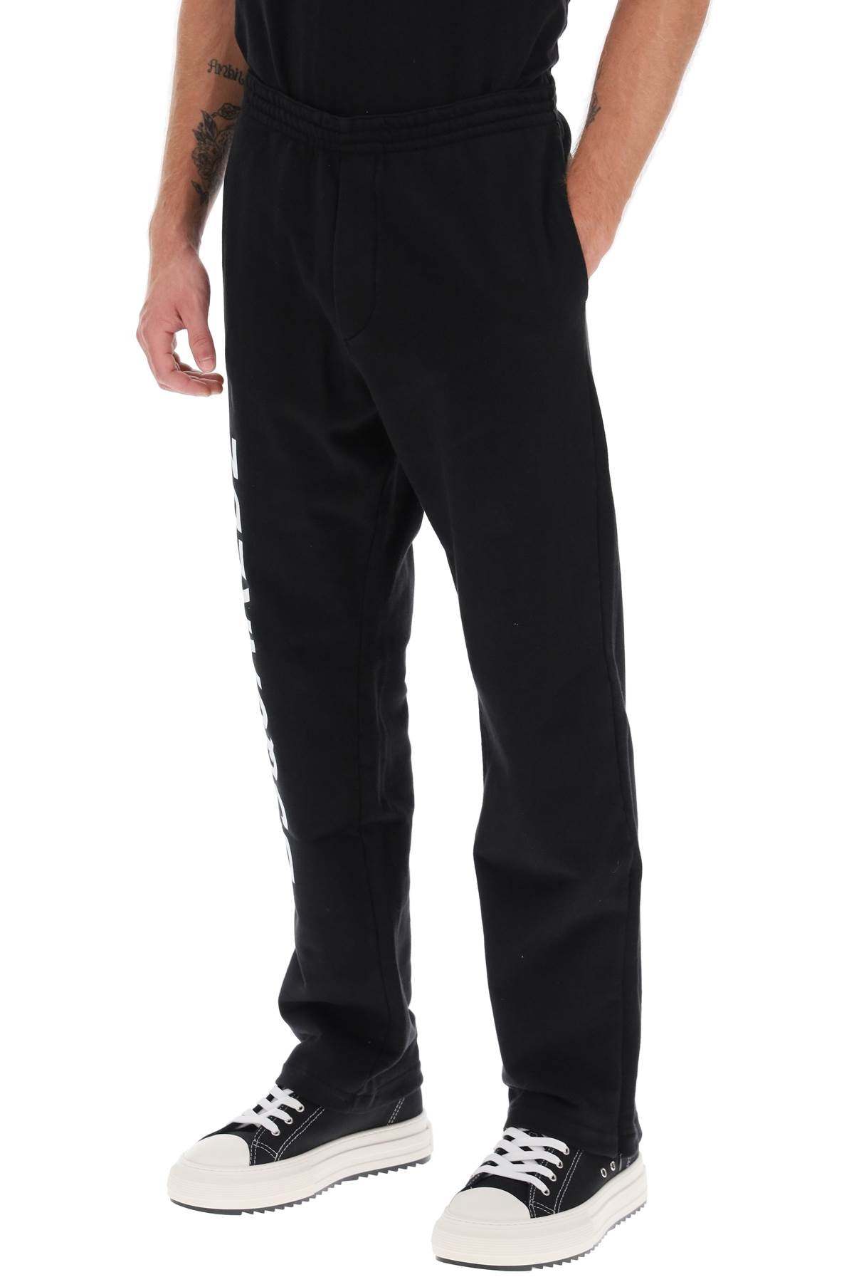 Dsquared2 Logo Print Sweatpants   Black