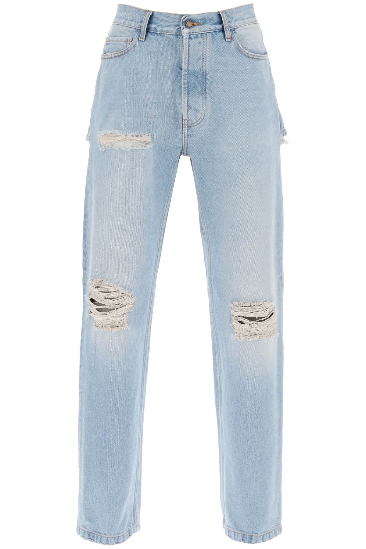 Darkpark Naomi Jeans With Rips And Cut Outs   Light Blue