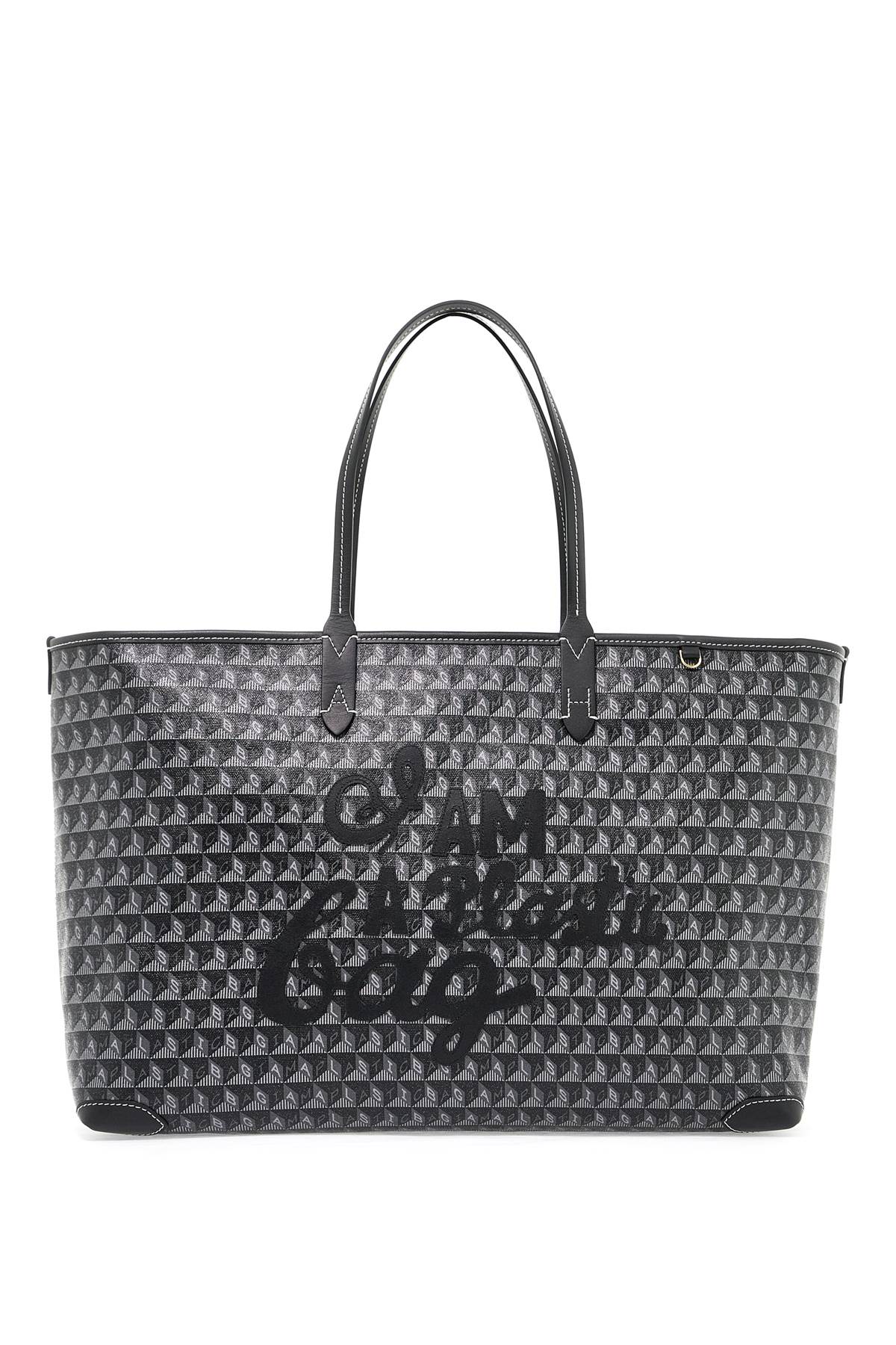 Anya Hindmarch I Am A Plastic Bag Motif Tote Bag   Grey