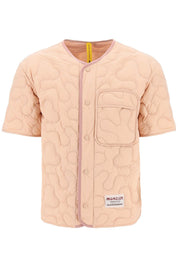 Moncler X Salehe Bembury Short Sleeved Quilted Jacket   Pink