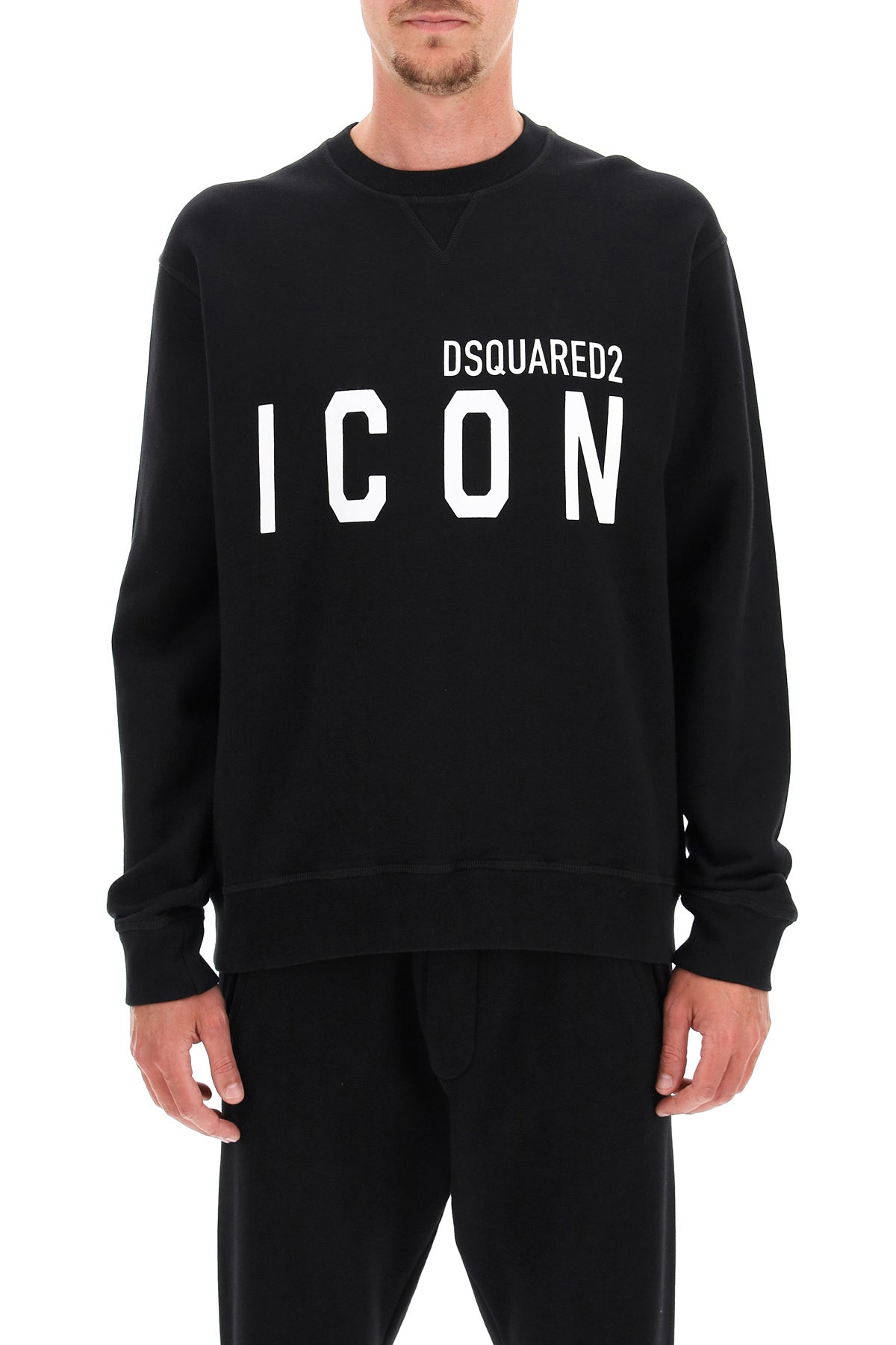 Dsquared2 Icon Crew Neck Sweatshirt   Black