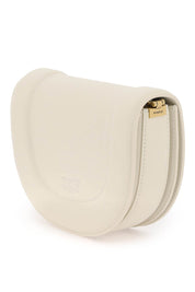 Pinko Mini Love Bag Click Round Leather Shoulder Bag   White