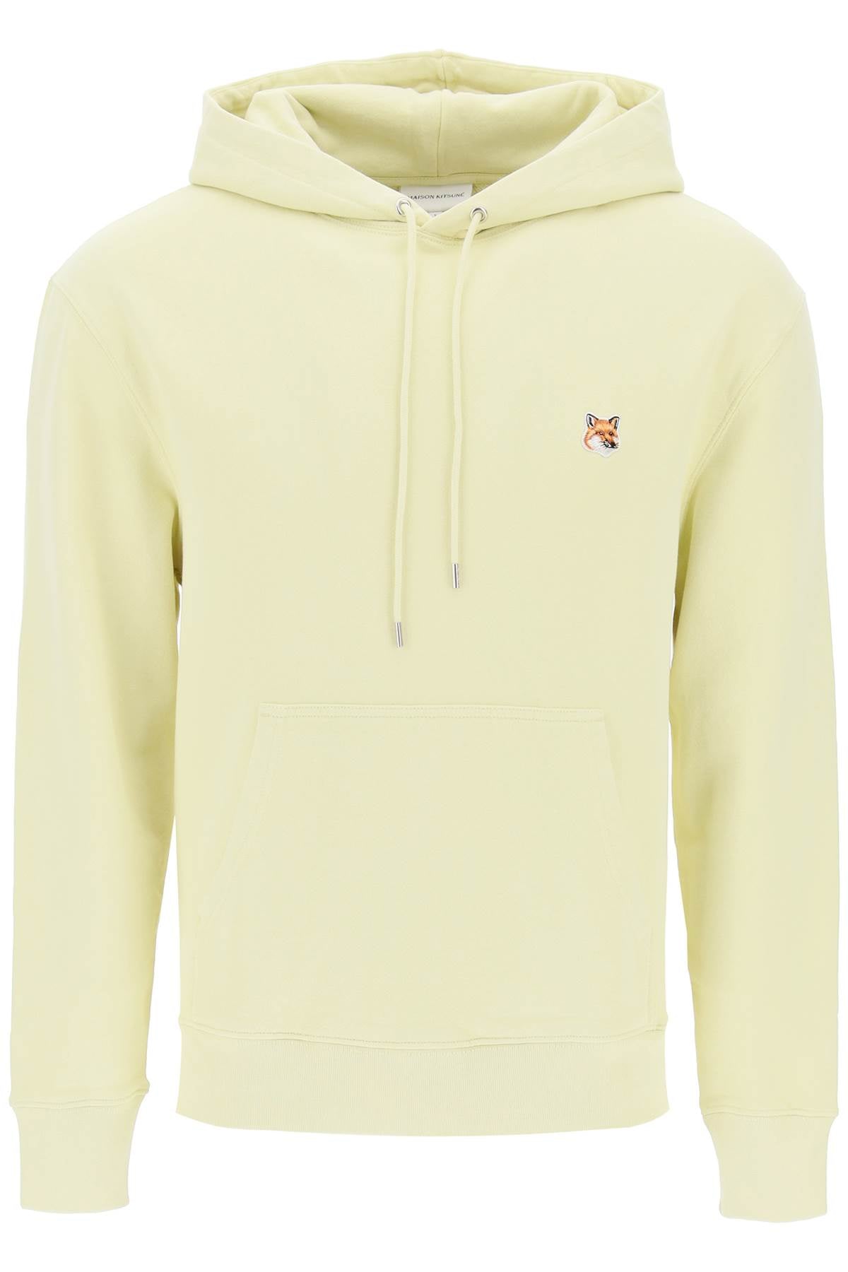 Maison Kitsune Fox Head Hooded Sweatshirt   Yellow