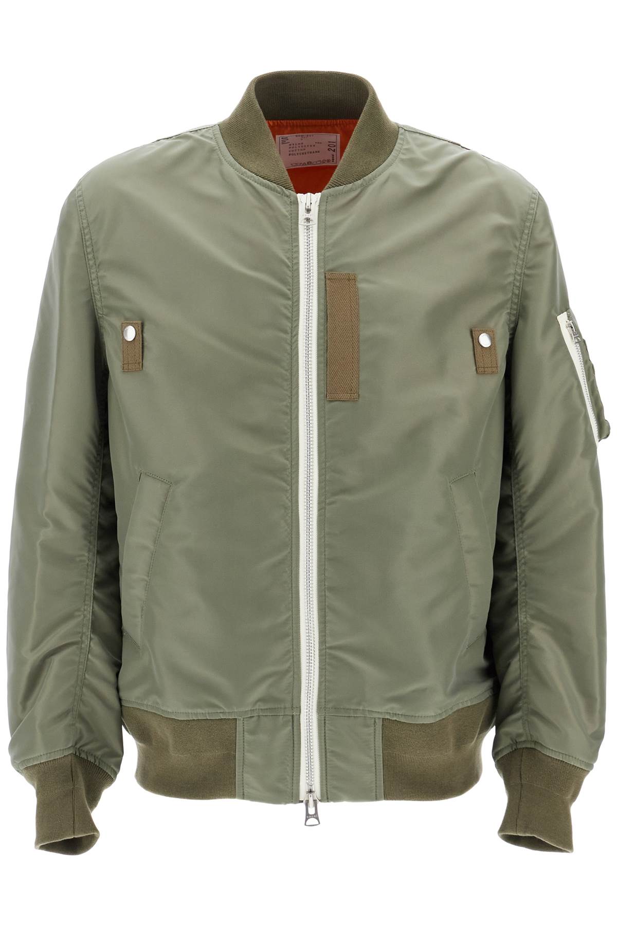 Sacai Nylon Bomber Jacket   Khaki