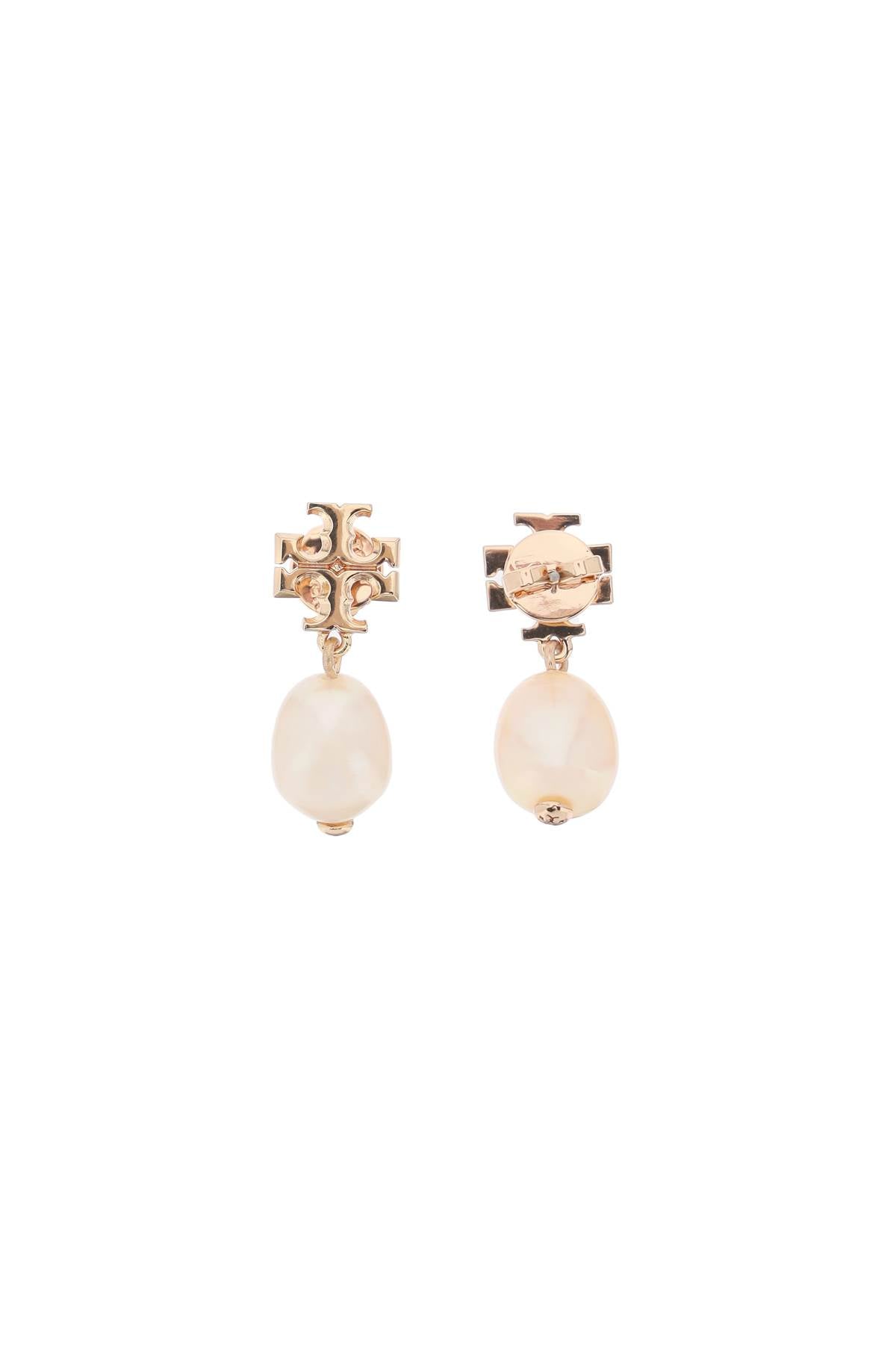 Tory Burch Kira Earring With Pearl   Gold