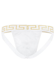 Versace Greca Jockstrap   White