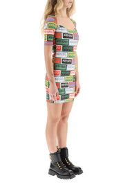 Kenzo 'Labels' Mini Dress   Multicolor