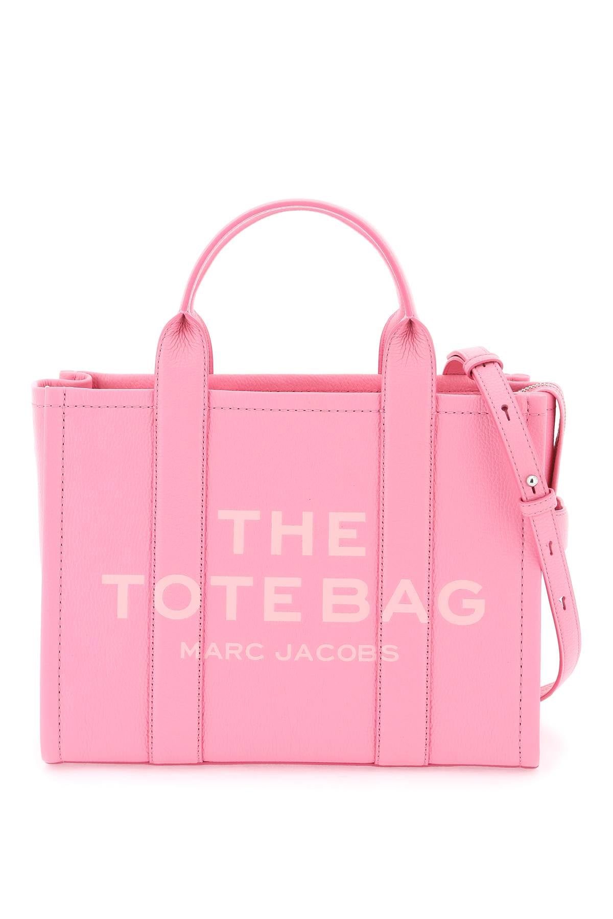 Marc Jacobs The Leather Medium Tote Bag   Pink