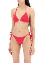 Hunza G. "gina Metallic Bikini Setreplace With Double Quote   Fuchsia