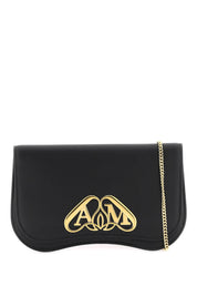 Alexander Mcqueen Seal Crossbody Pouch   Black