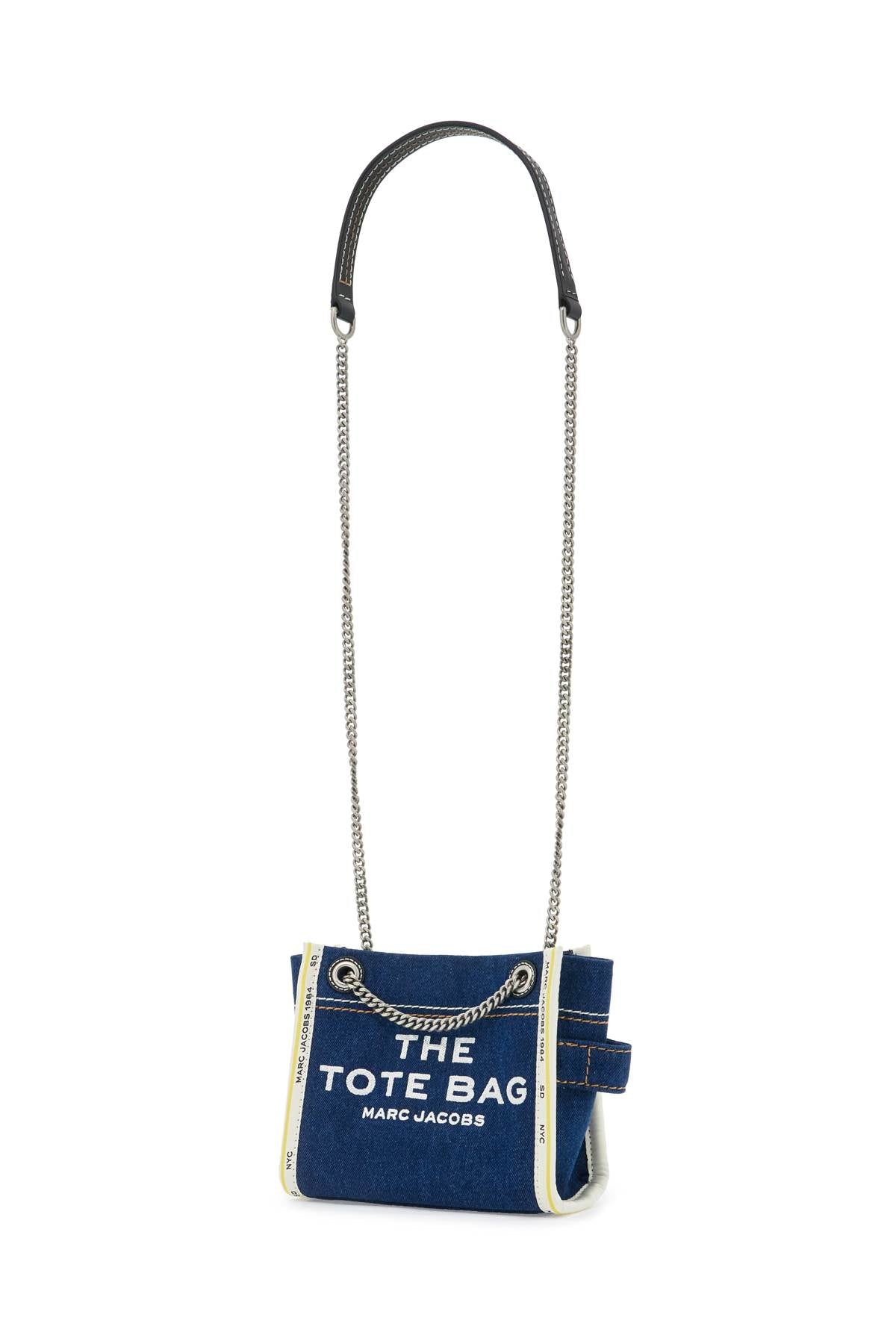 Marc Jacobs The Denim Chain Crossbody Tote Bag   Blue