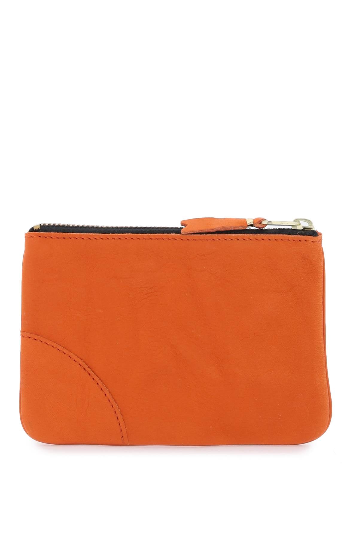 Comme Des Garcons Wallet Leather Coin Purse   Orange