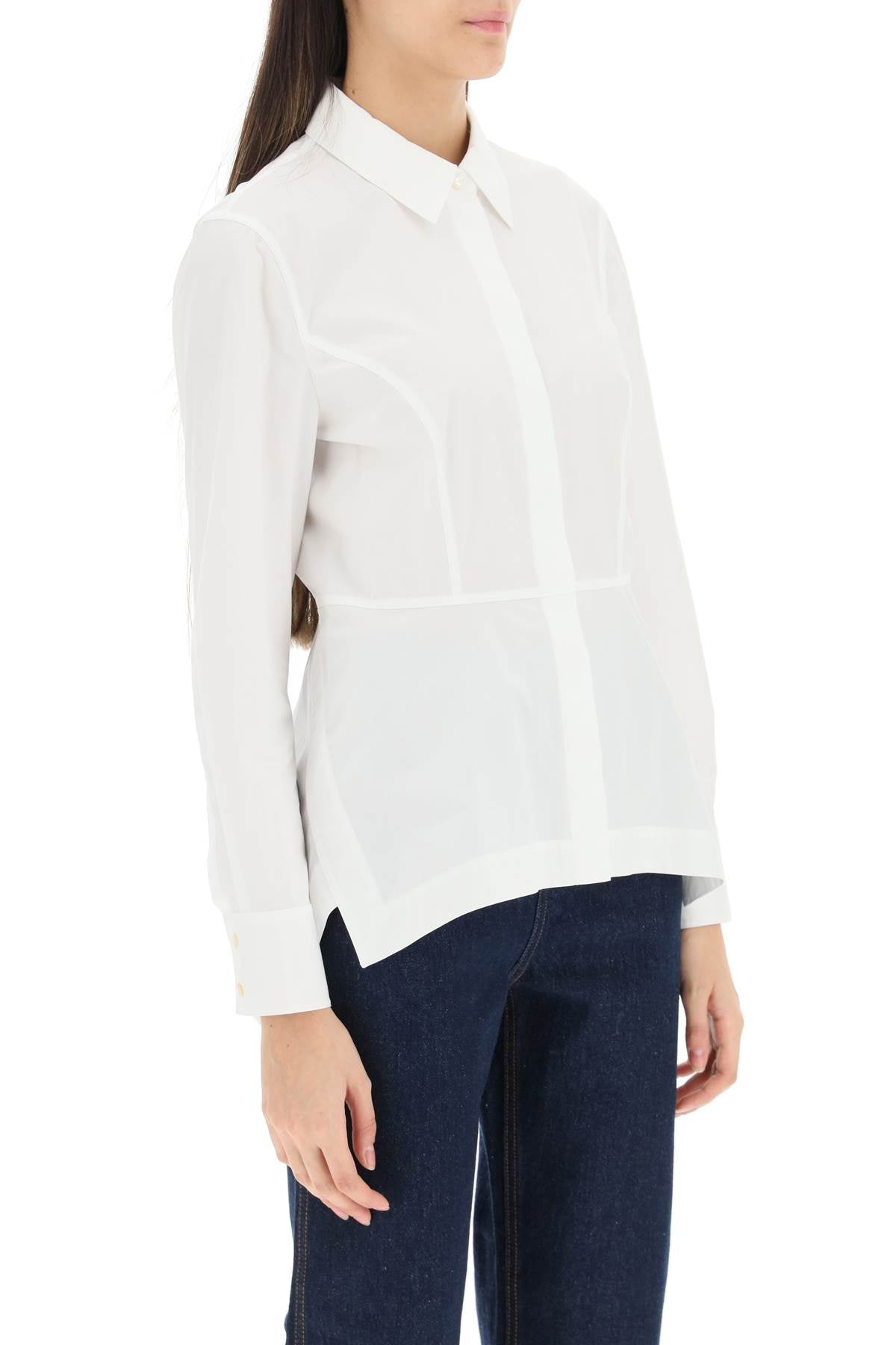 Tory Burch Cotton Poplin Shirt   White