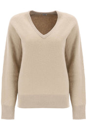 Toteme Felted Wool Sweater   Beige