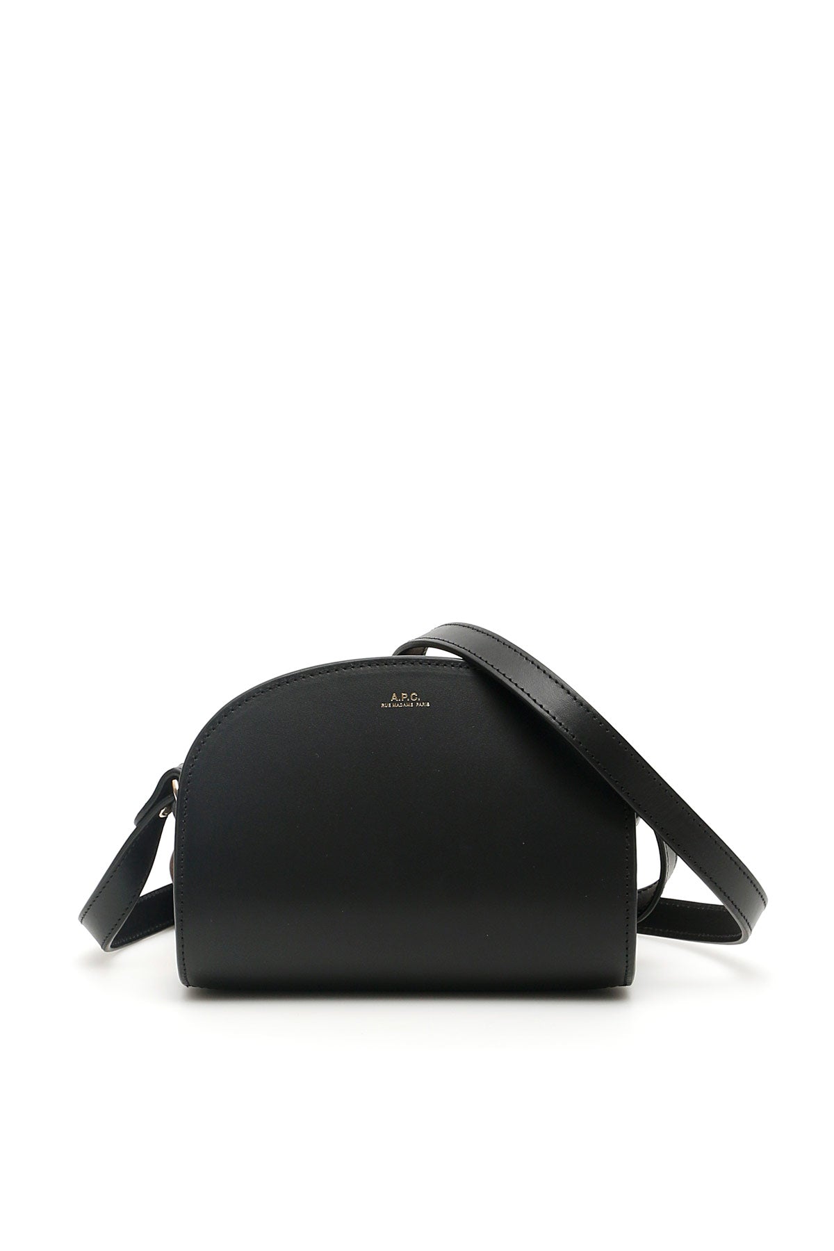 A.P.C. Demi Lune Mini Crossbody Bag   Black