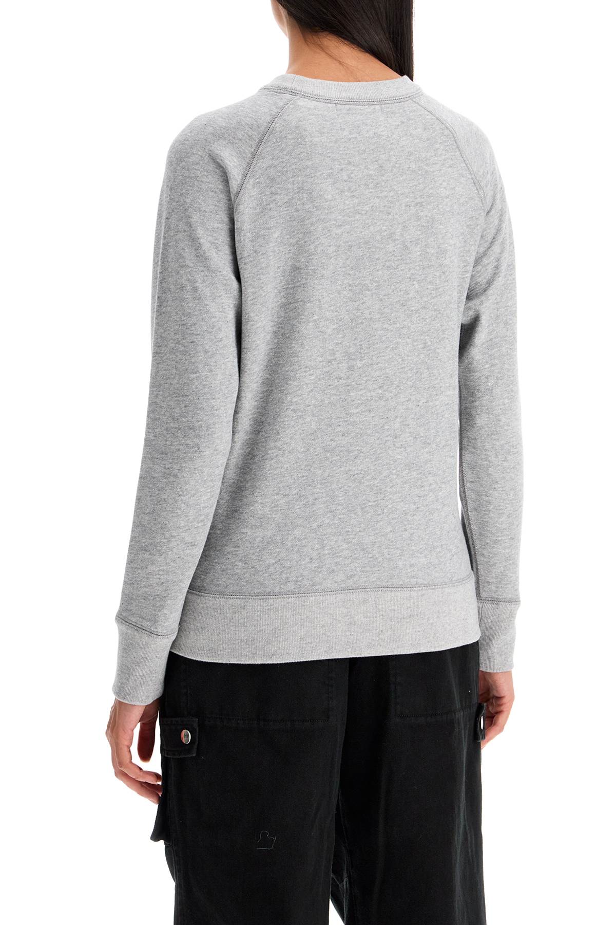 Isabel Marant Etoile Milla Cotton Sweatshirt With Round Neck   Grey