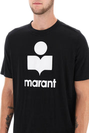 Marant Karman Linen Logo T Shirt   Black