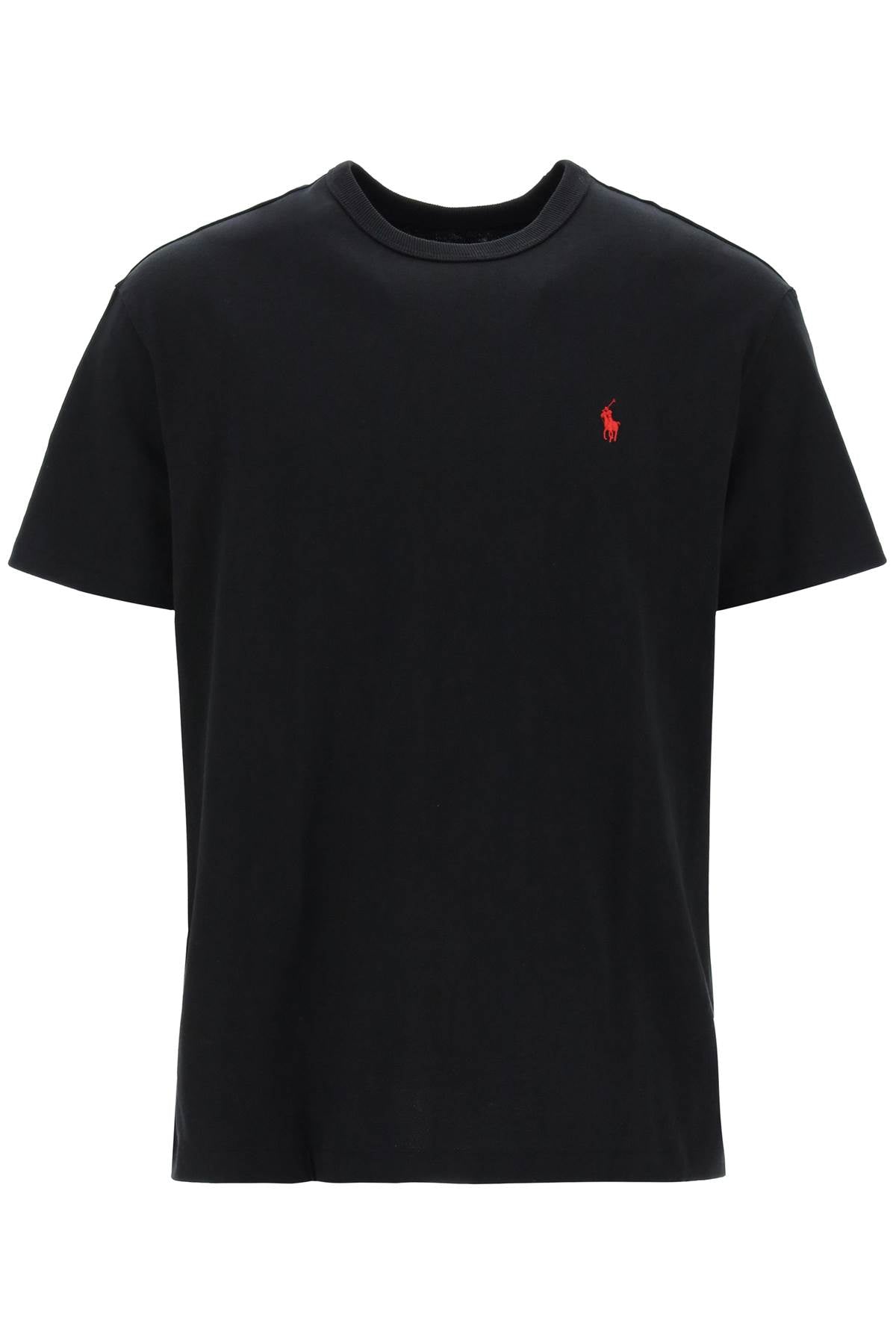 Polo Ralph Lauren Classic Fit T Shirt In Solid Jersey   Black