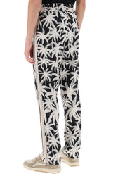 Palm Angels Joggers With Palms Print   White