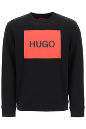 Hugo Duragol Logo Box Sweatshirt   Black