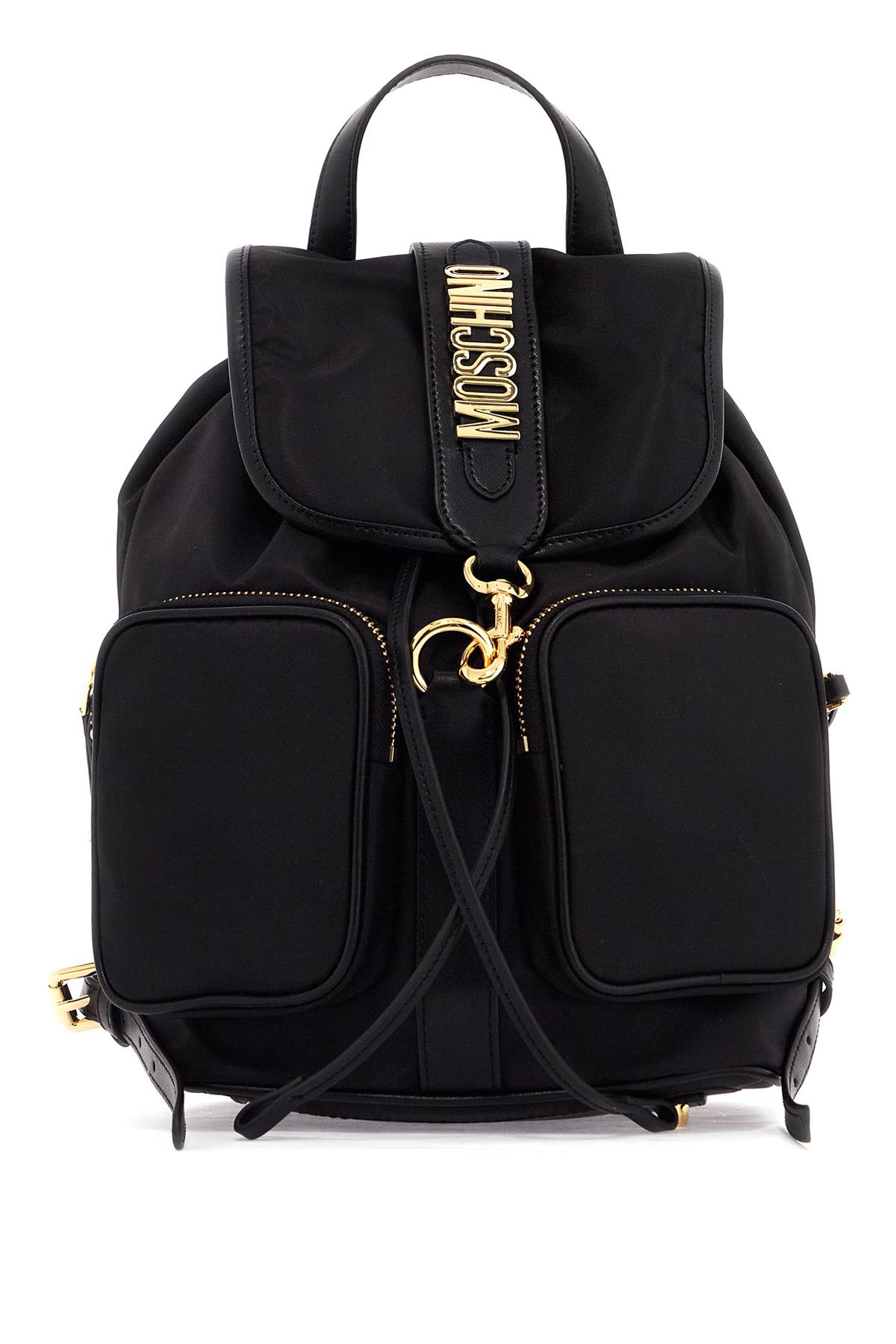 Moschino "backpack With Metal Lettering   Black