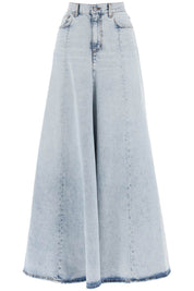 Haikure Serenity Maxi Circular Skirt   Light Blue