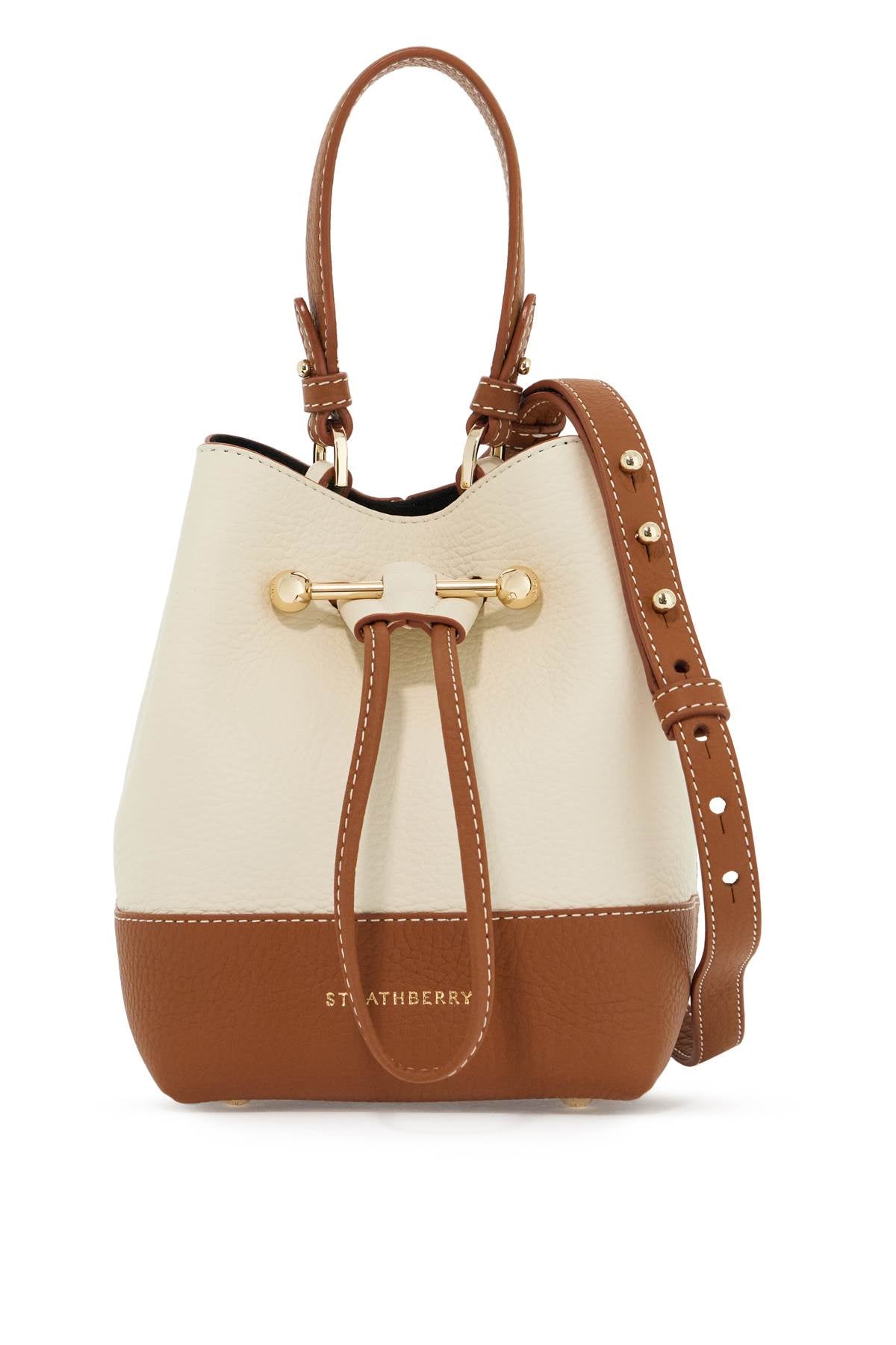 Strathberry Lana Osette Bucket Bag   White