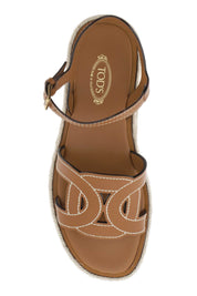 Tod's Kate's Platform Espad   Brown