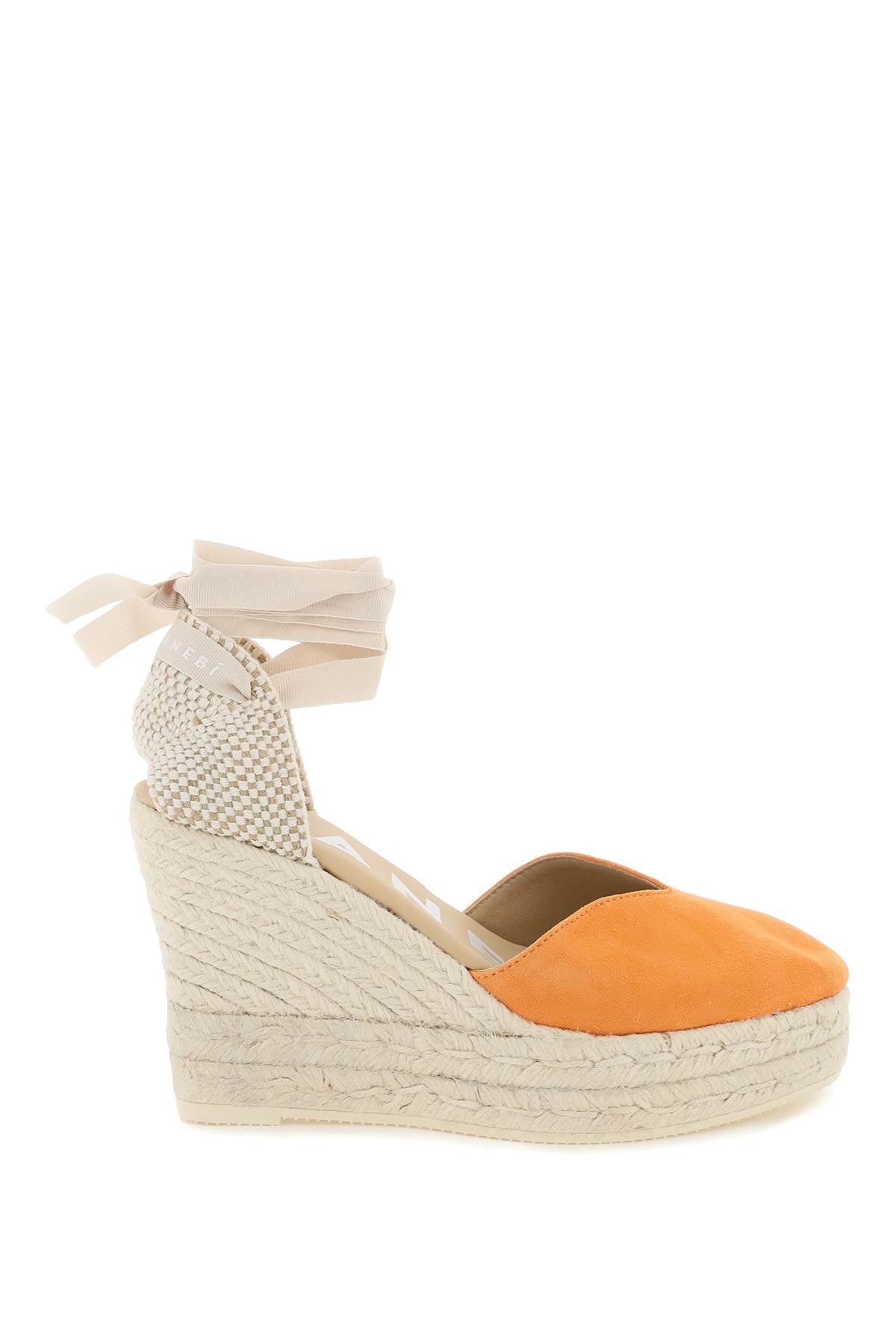 Manebi Wedge Espadrilles   Orange