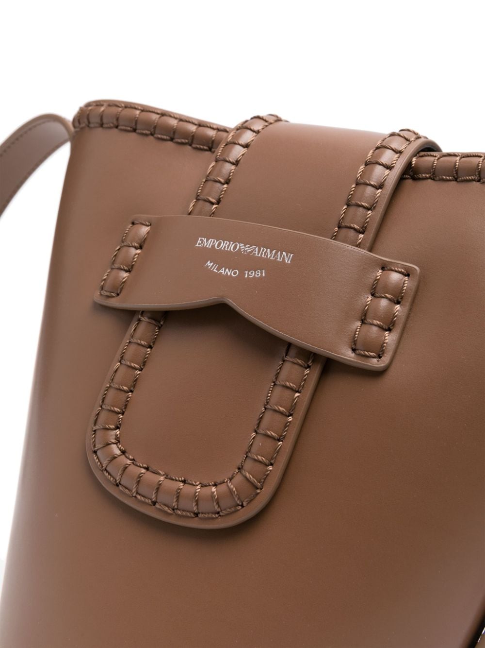 Emporio Armani Capsule Pre Bags.. Leather Brown