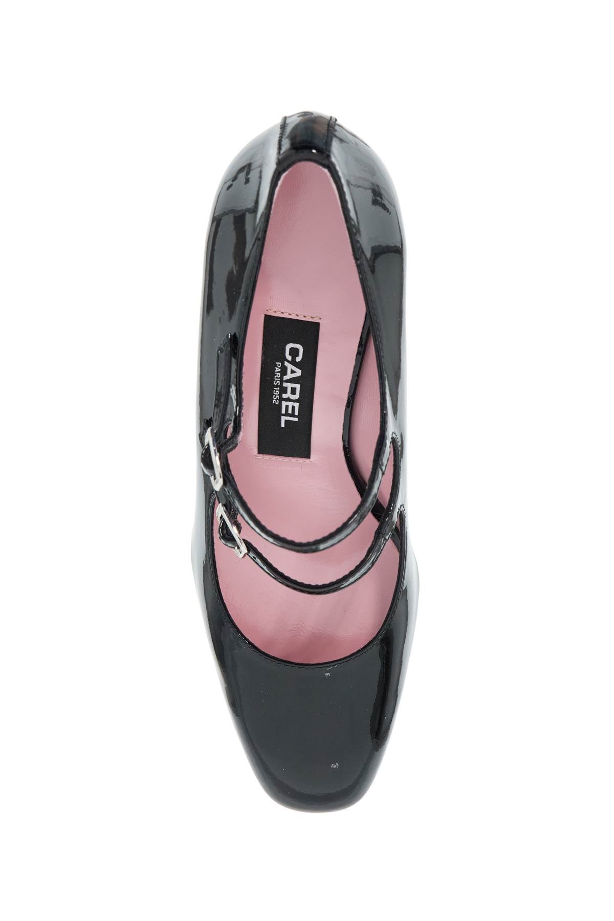 Carel "mary Jane Alice In Patent Leather   Black