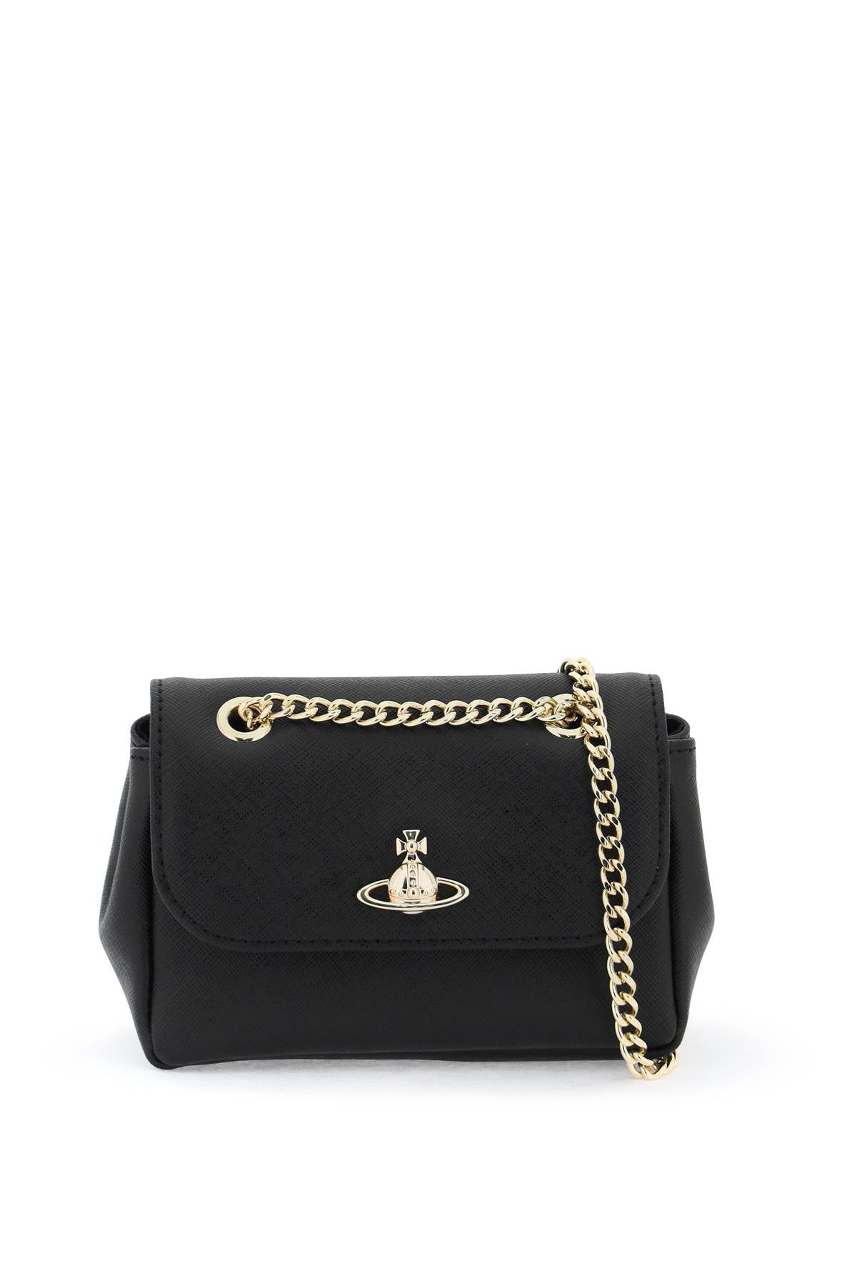 Vivienne Westwood Leather Mini Bag   Black