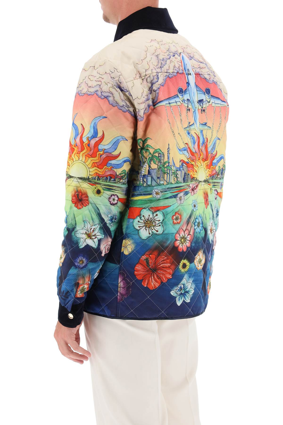 Casablanca L'envol Quilted Hunting Jacket   Multicolor